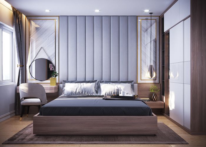 Trang trí phòng ngủ có diện tích lớn/ nhỏ mang phong cách hiện đại
