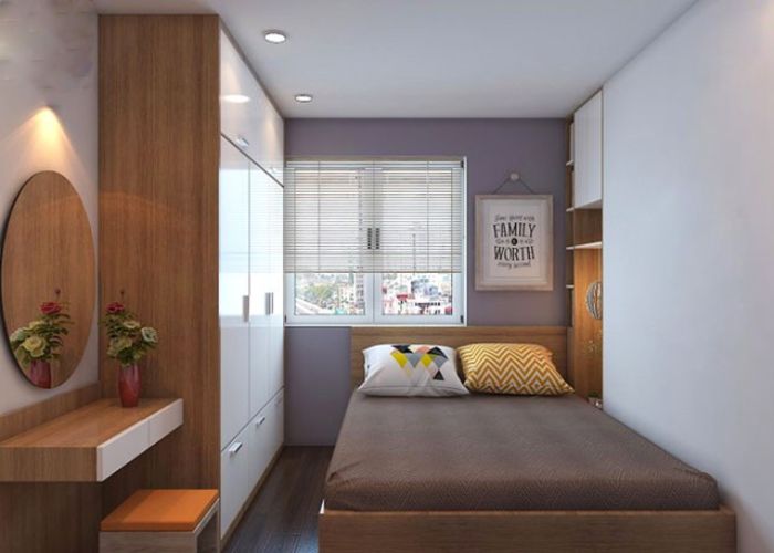 Mẫu thiết kế nội thất phòng ngủ  10m2 đơn giản