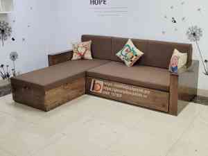 Ghế sofa giường gỗ thông minh góc chữ L